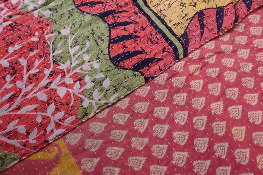 Reversable Vintage Sari Throw | 183