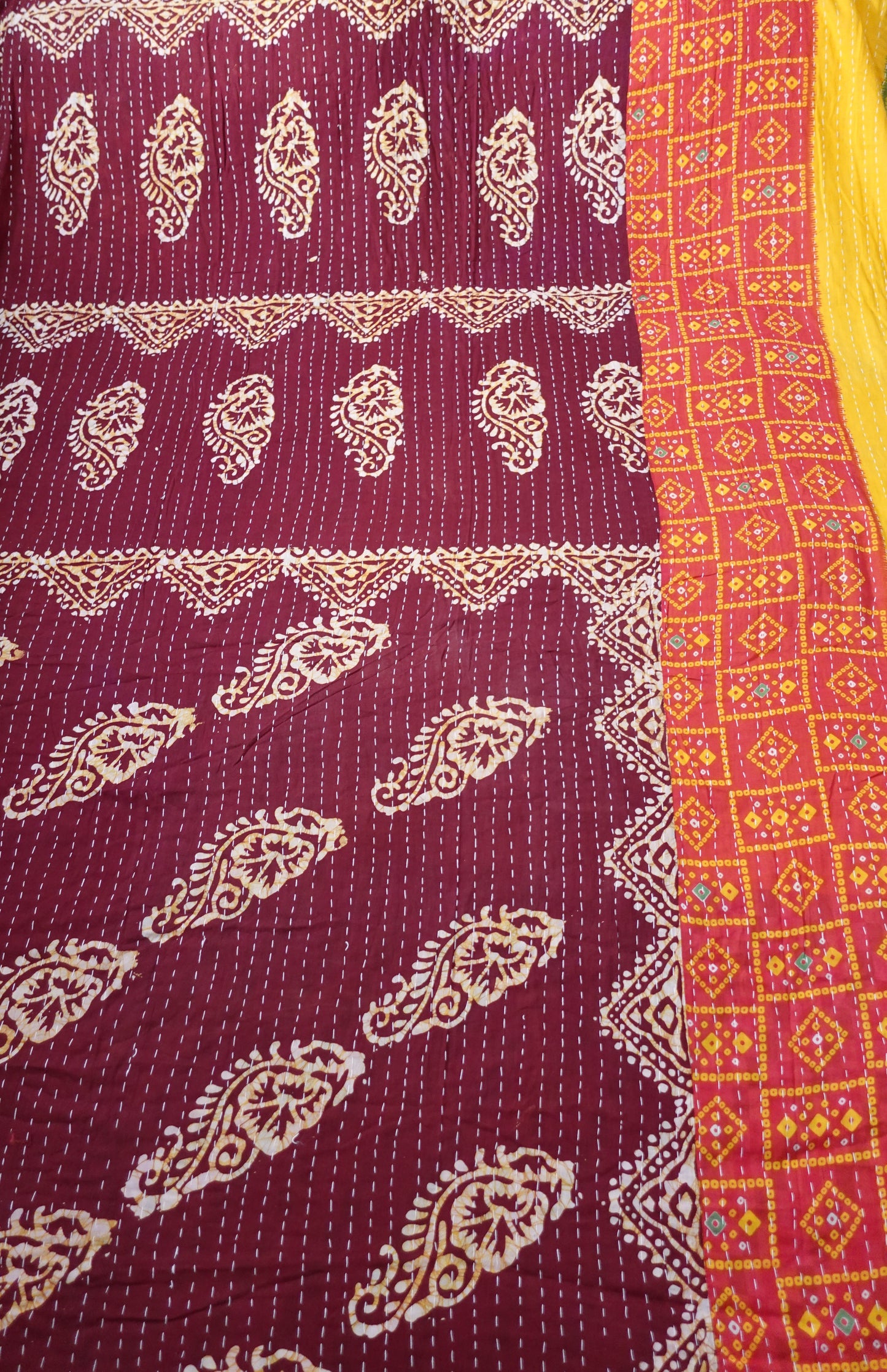 Reversable Vintage Sari Throw | 184