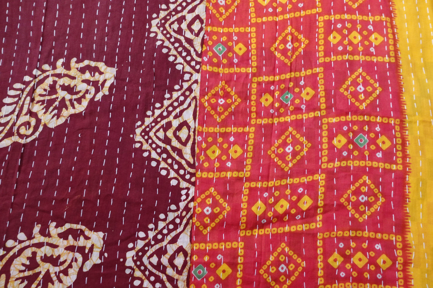 Reversable Vintage Sari Throw | 184