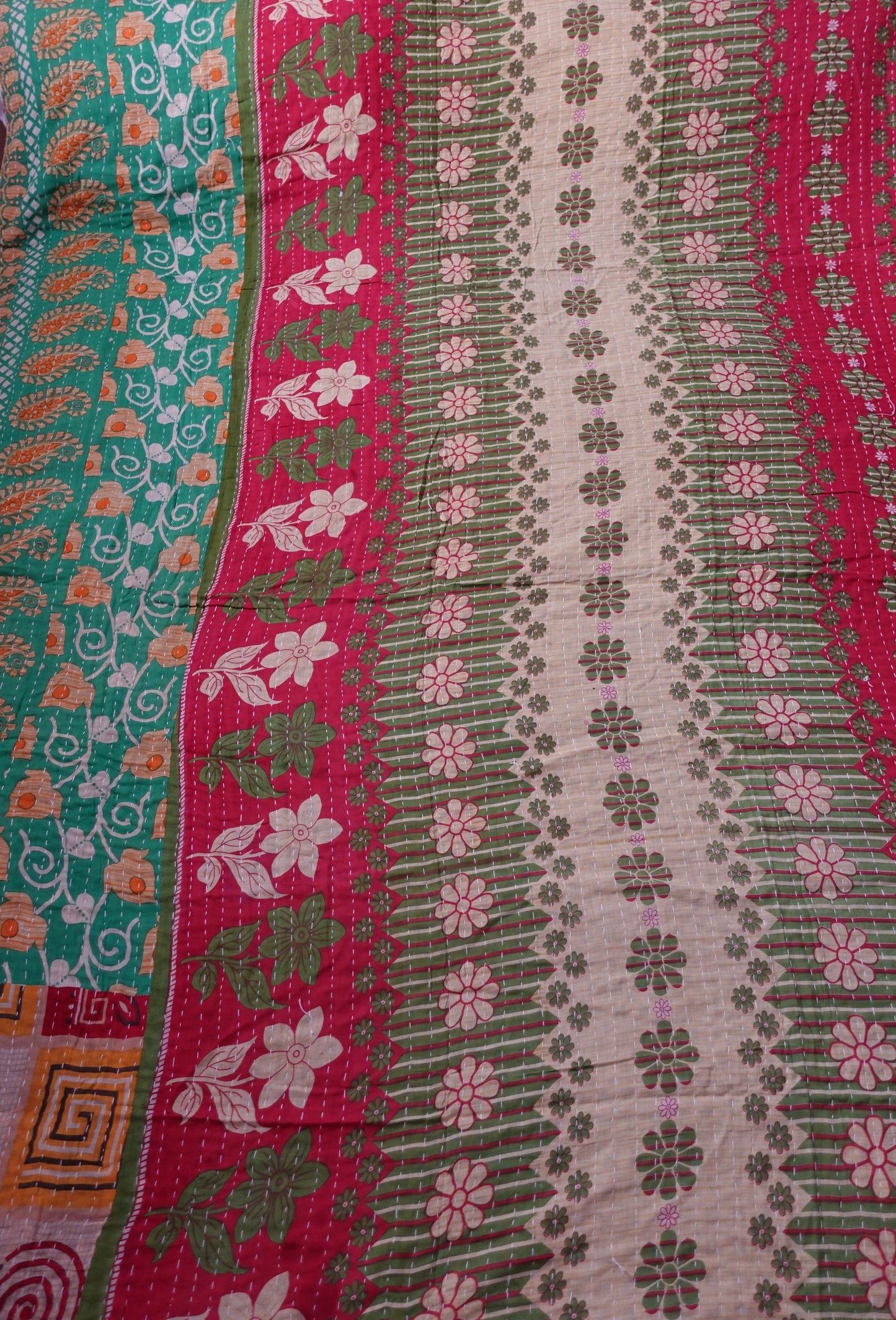Reversable Vintage Sari Throw | 187