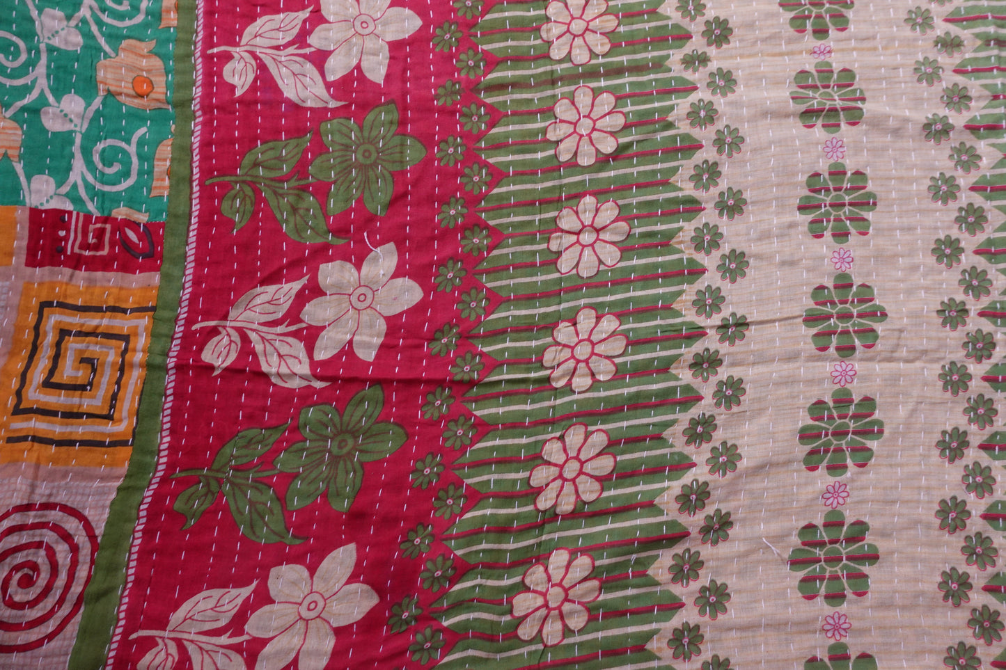 Reversable Vintage Sari Throw | 187