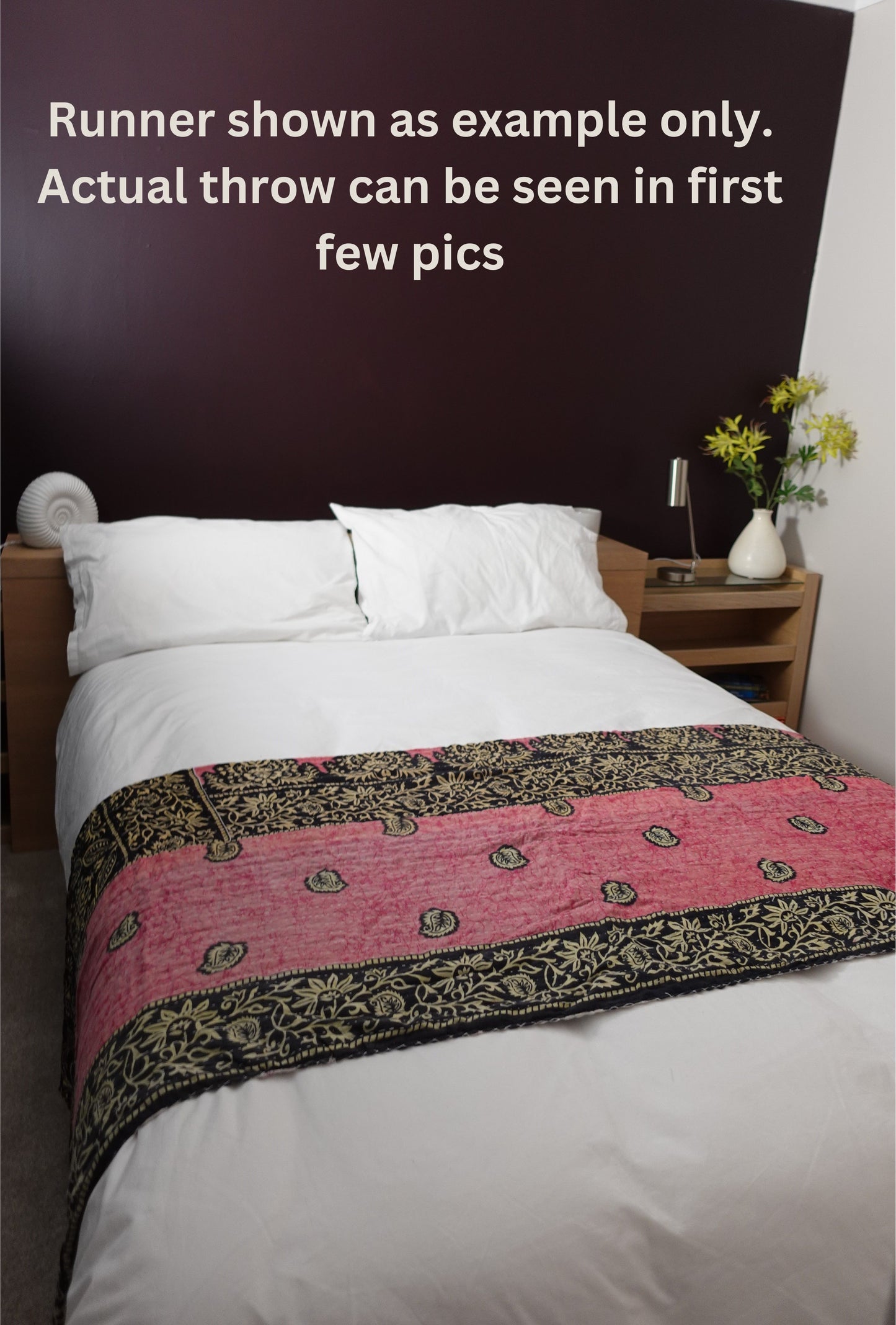 Reversable Vintage Sari Throw | 124