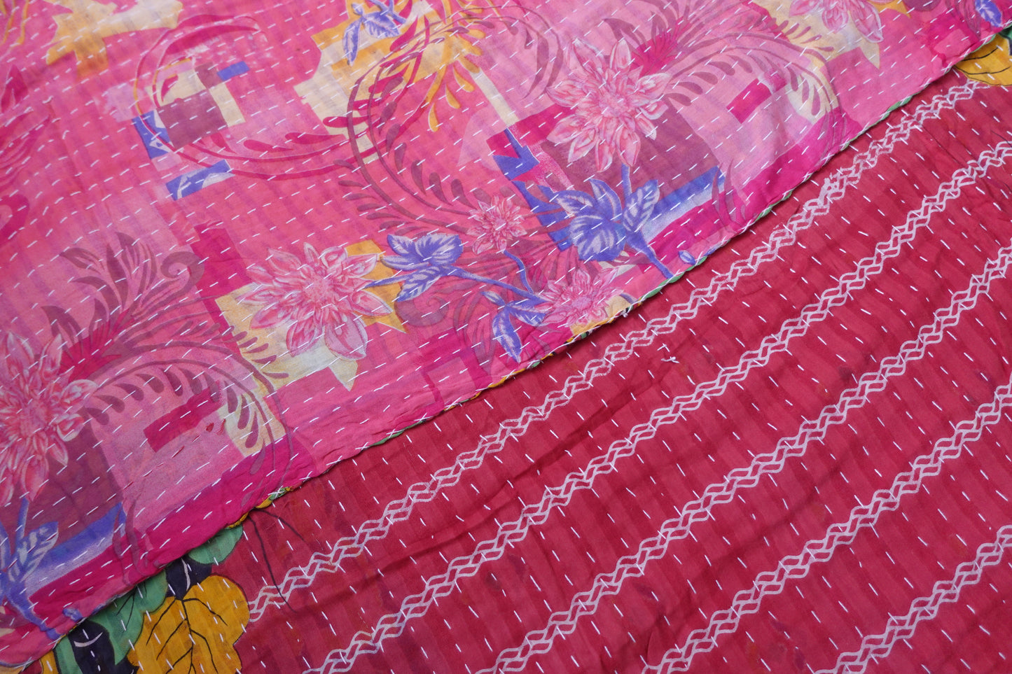 Reversable Vintage Sari Throw | 149