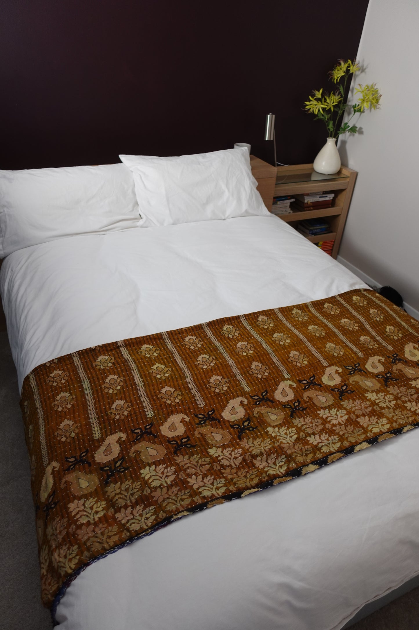 Reversable Vintage Sari Throw | 152