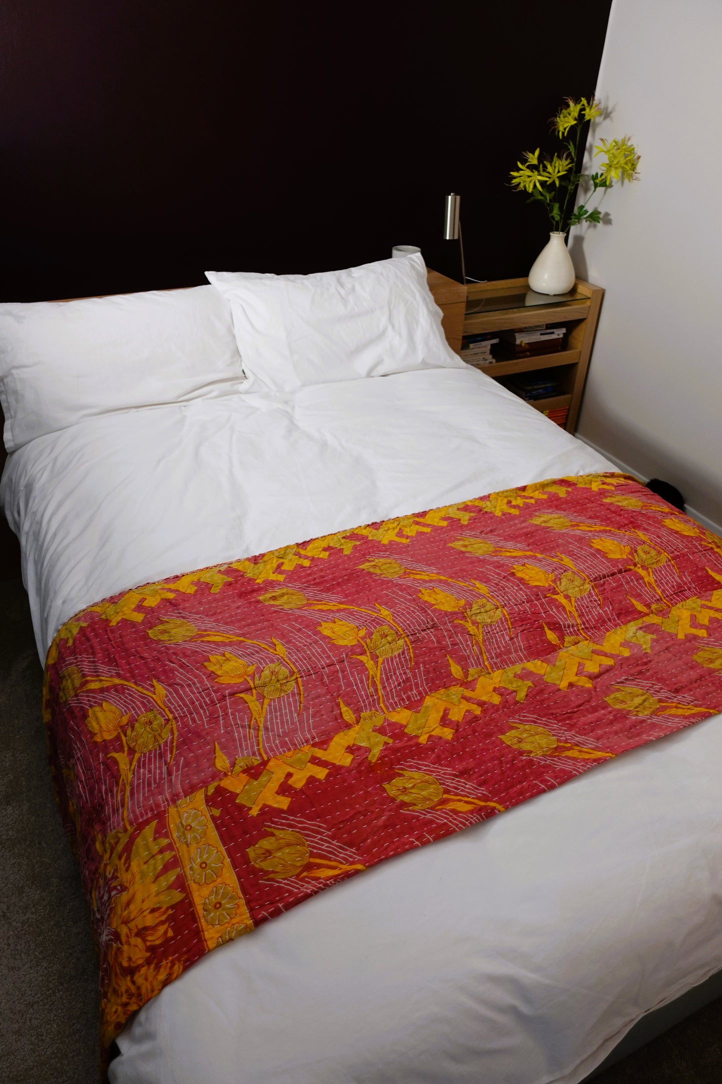 Reversable Vintage Sari Throw | 157