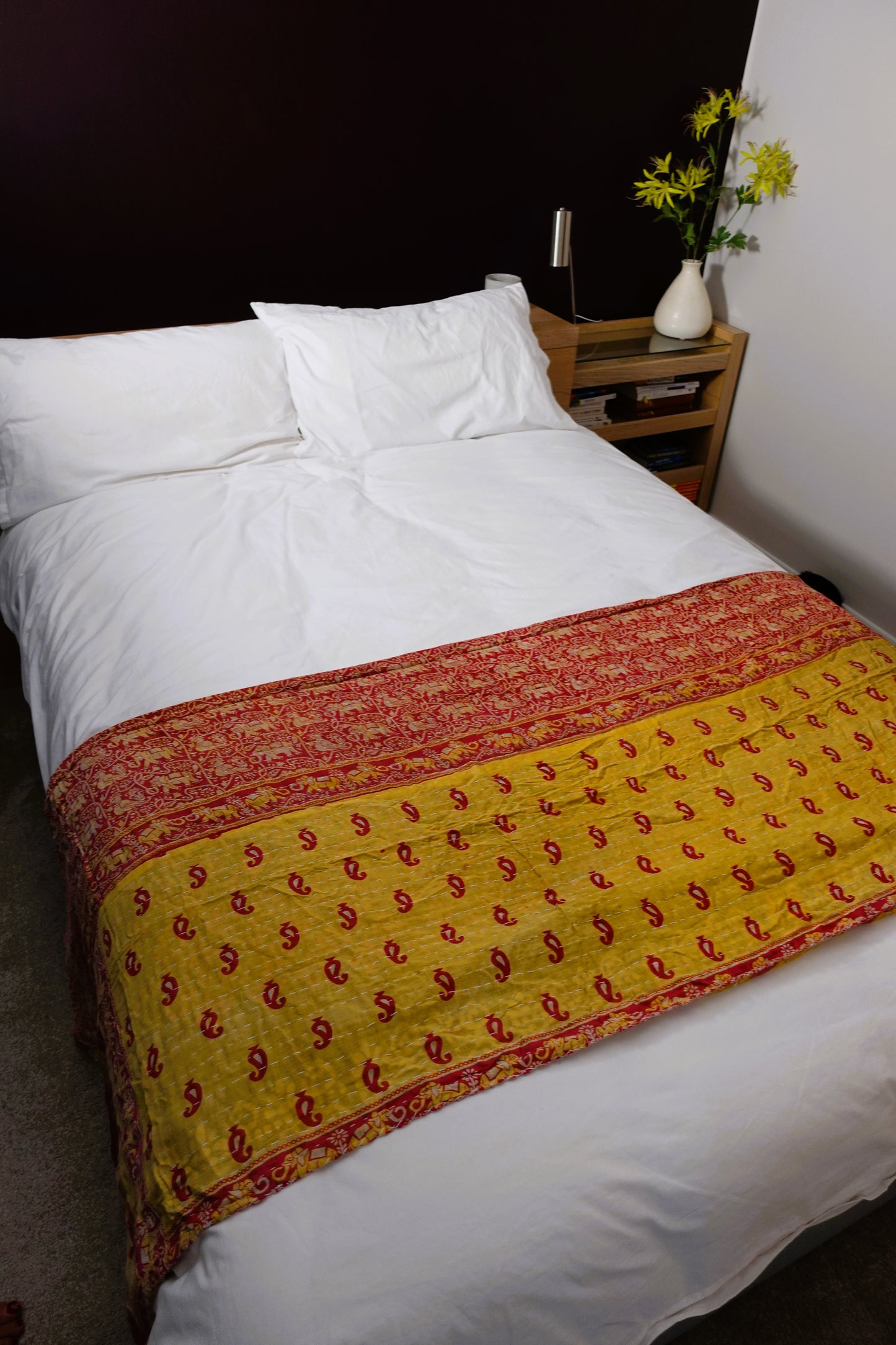 Reversable Vintage Sari Throw | 157