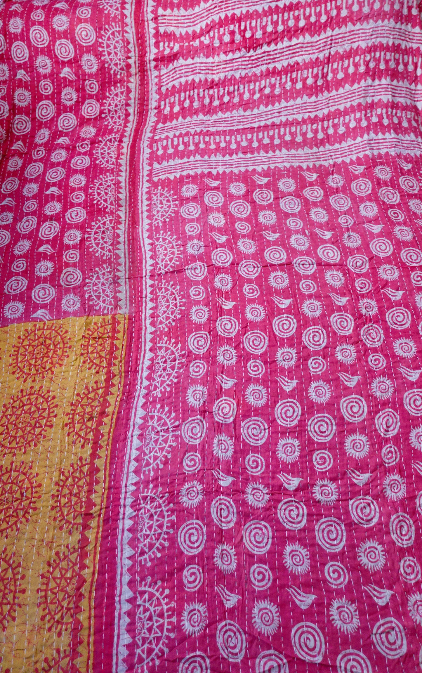 Reversable Vintage Sari Throw | 159