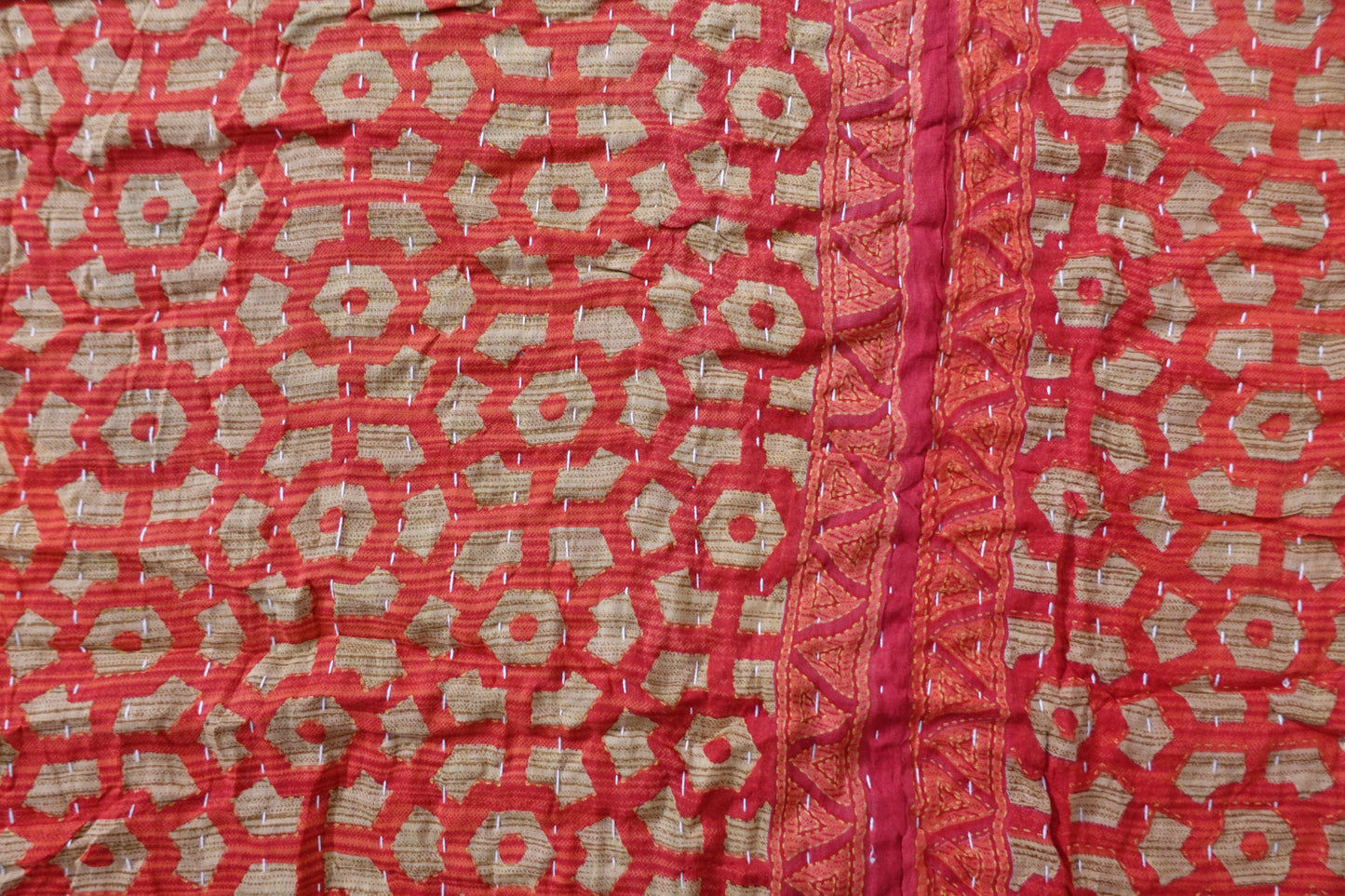 Reversable Vintage Sari Throw | 159