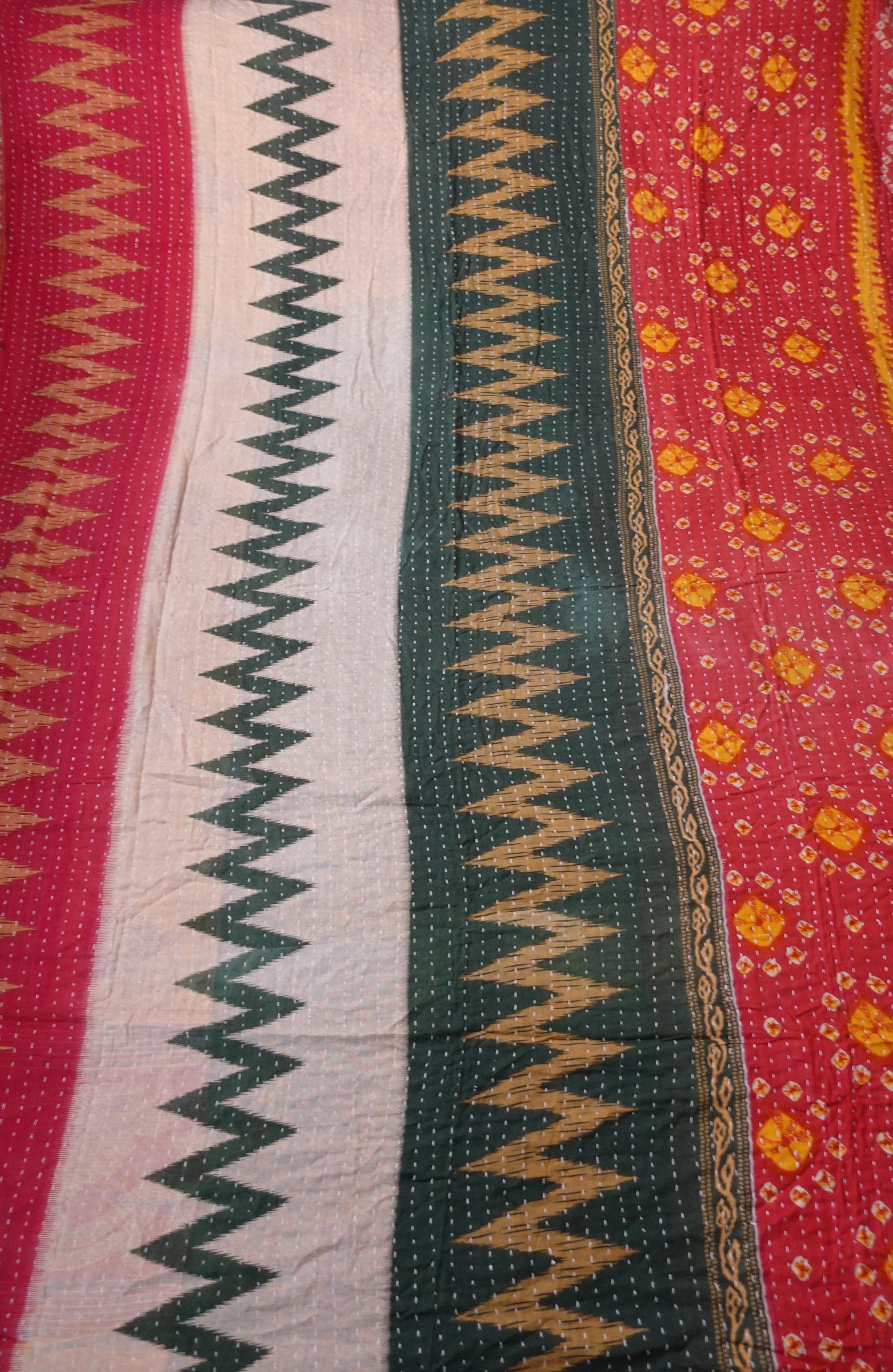 Reversable Vintage Sari Throw | 166