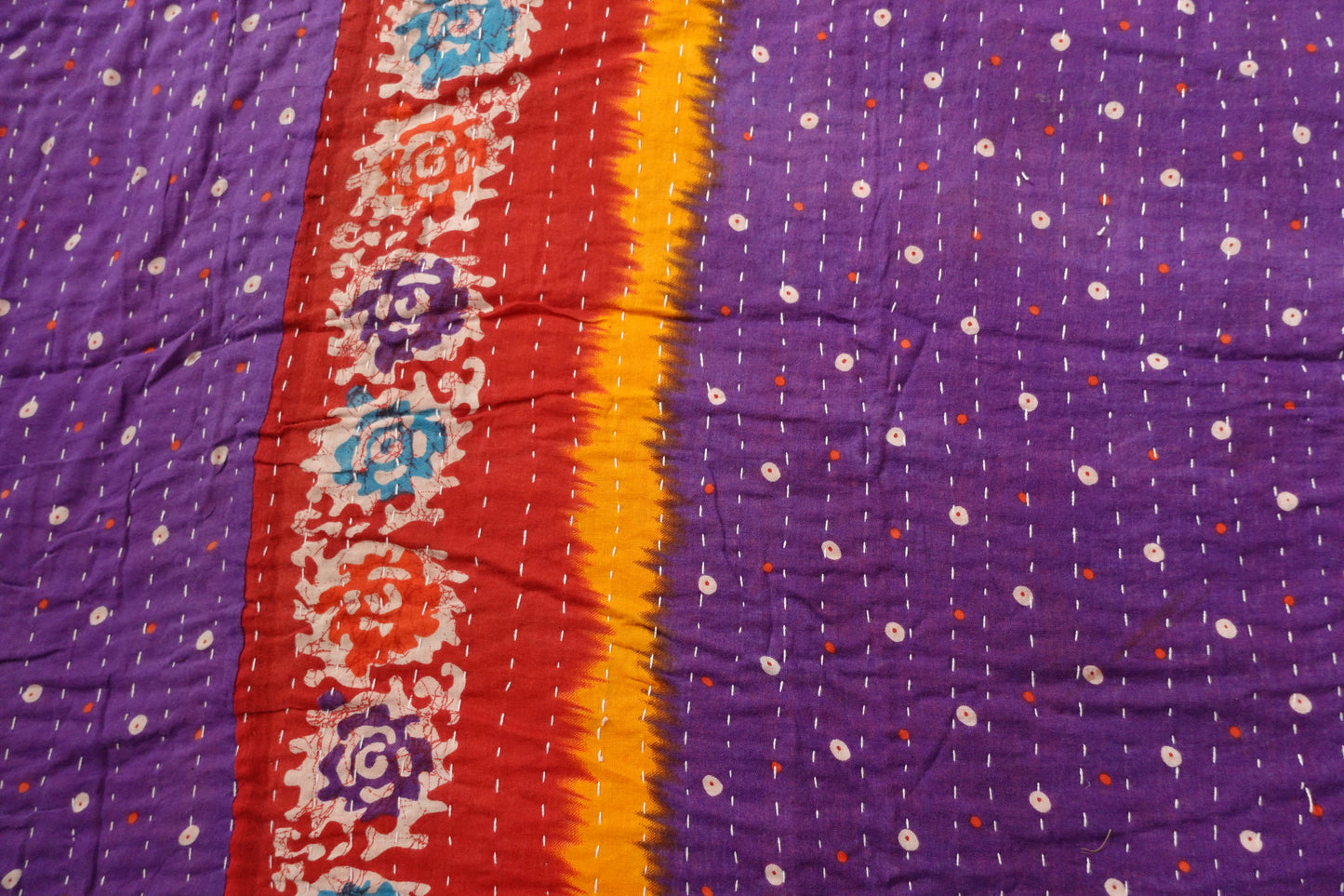 Reversable Vintage Sari Throw | 179