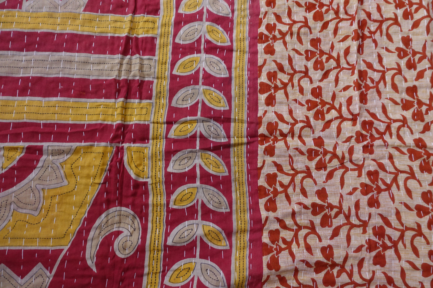 Reversable Vintage Sari Throw | 185